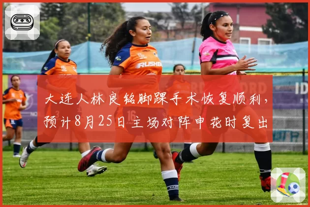 大连人林良铭脚踝手术恢复顺利，预计8月25日主场对阵申花时复出